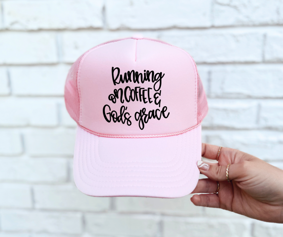 Running on Coffee & God’s Grace Hat