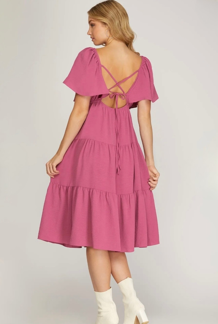 Radiant In Faith Midi Dress