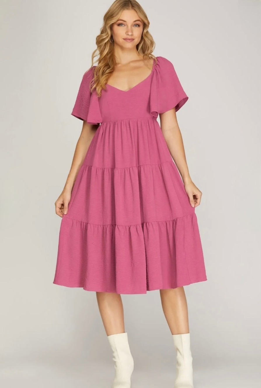 Radiant In Faith Midi Dress